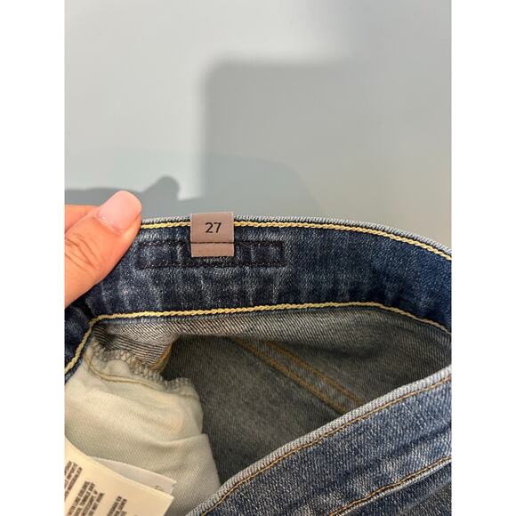 Citizens of Humanity Drew Flounce High Rise jeans size 27 dark wash crop ruffles - Picture 6 of 11